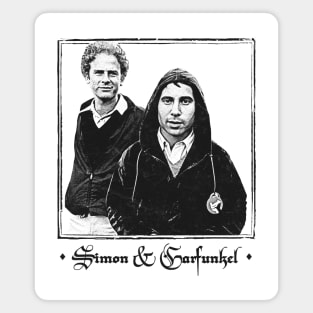 Simon & Garfunkel --- Vintage Faded-Style Aesthetic Magnet